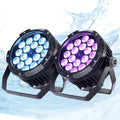 Outdoor Waterproof LED Par Lights 18x18W RGBWA UV 6in1 Par - Durable