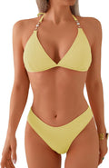 swimall Women's Triangle Bikini Set Cheeky High Cut - Flattering legs