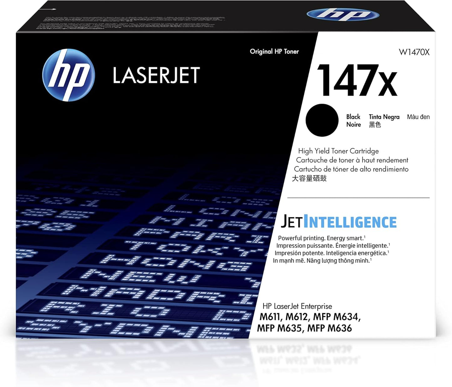 HP 147X Black High-yield Toner Cartridge for LaserJet M611 Series