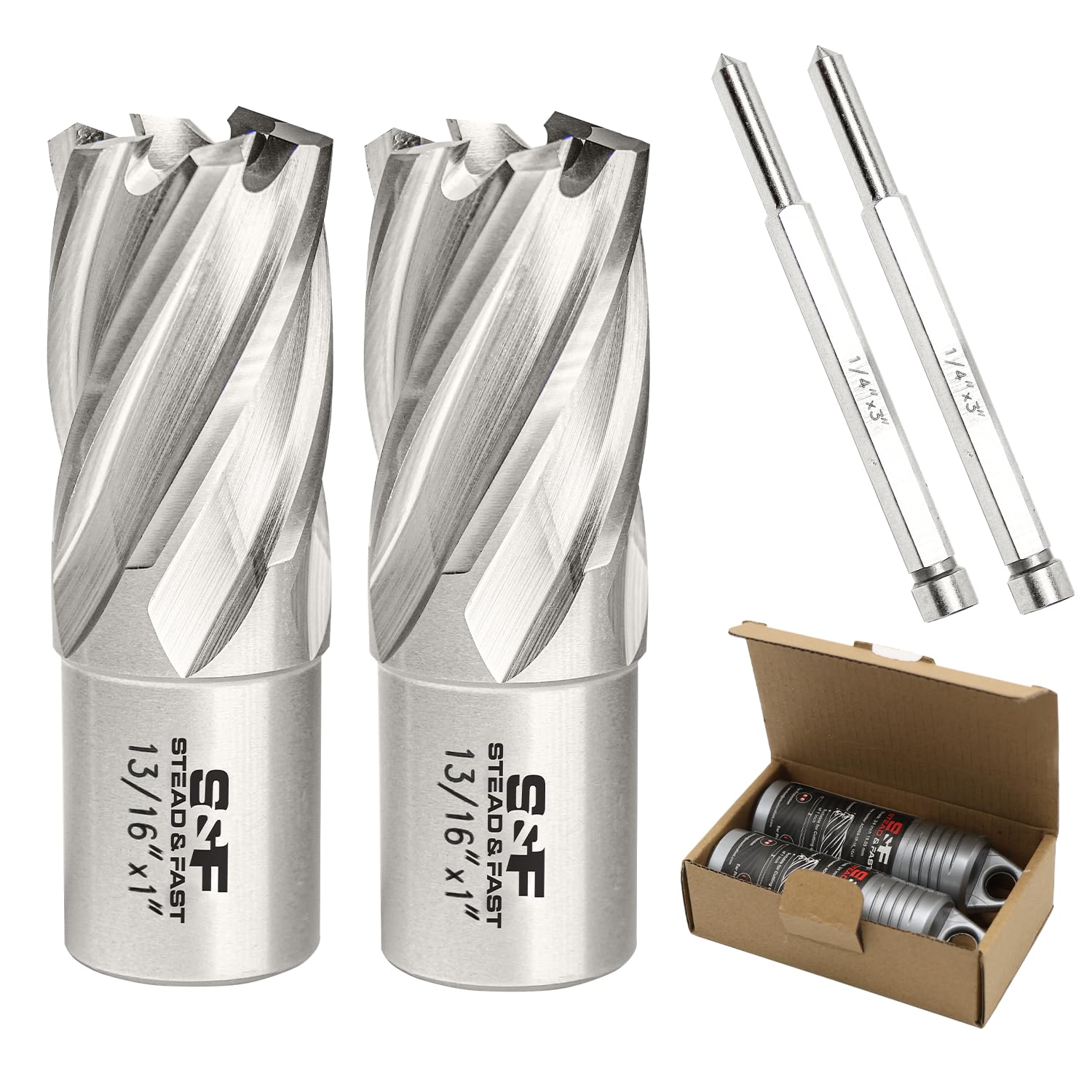 S&F STEAD & FAST Annular Cutter Set for Magnetic Drill Press