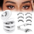 Krafty Magnetic Eyelashes with Applicator - Natural, Reusable Lash Set