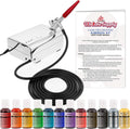 Cake Airbrush Decorating Kit with 12 Vibrant Food Colors - Complete