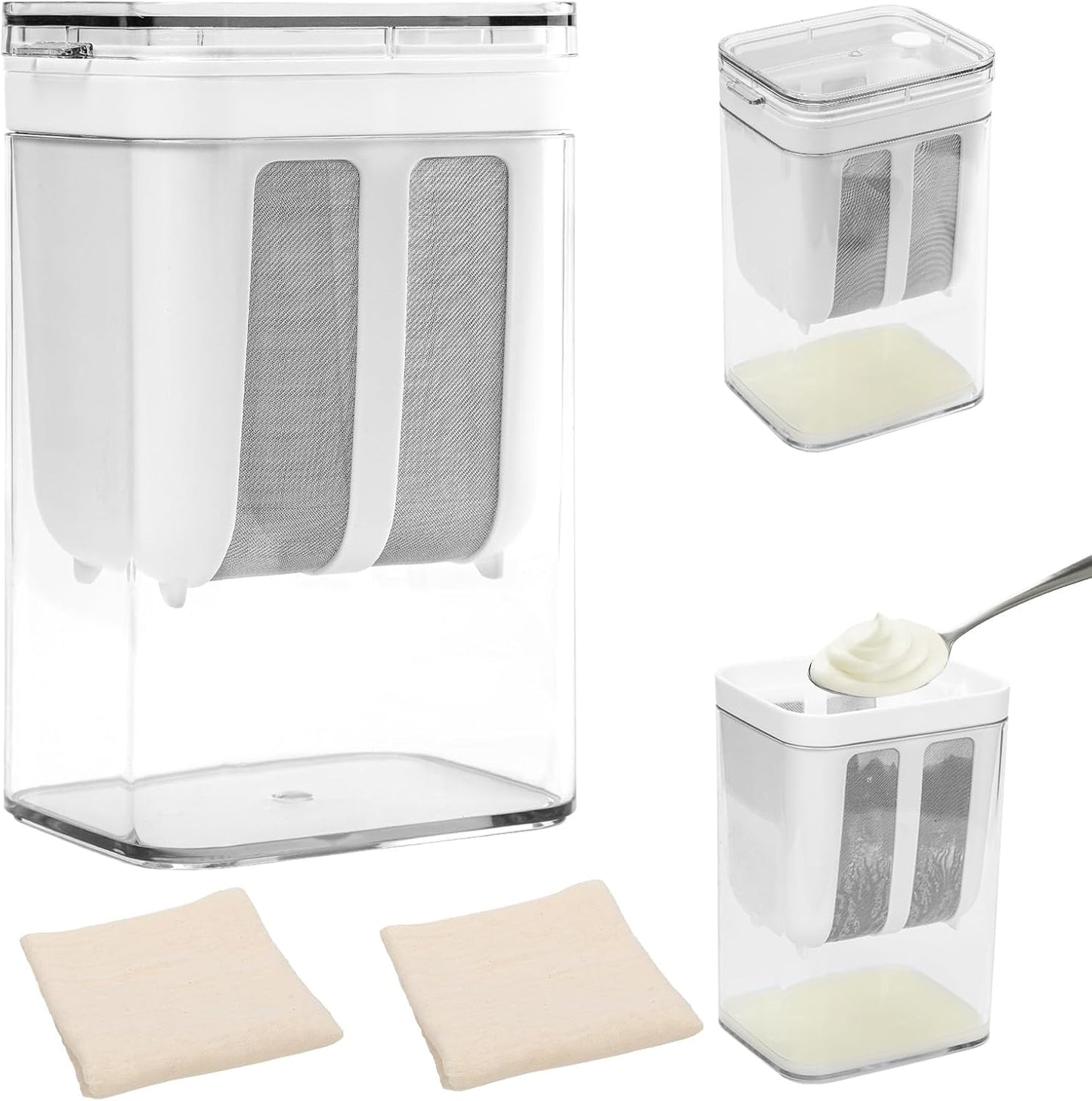 PEUTIER 500ml Yogurt Strainer: DIY Greek Yogurt & More!