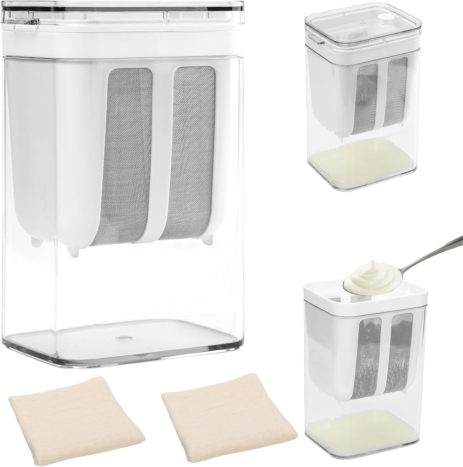 PEUTIER 500ml Yogurt Strainer: DIY Greek Yogurt & More!