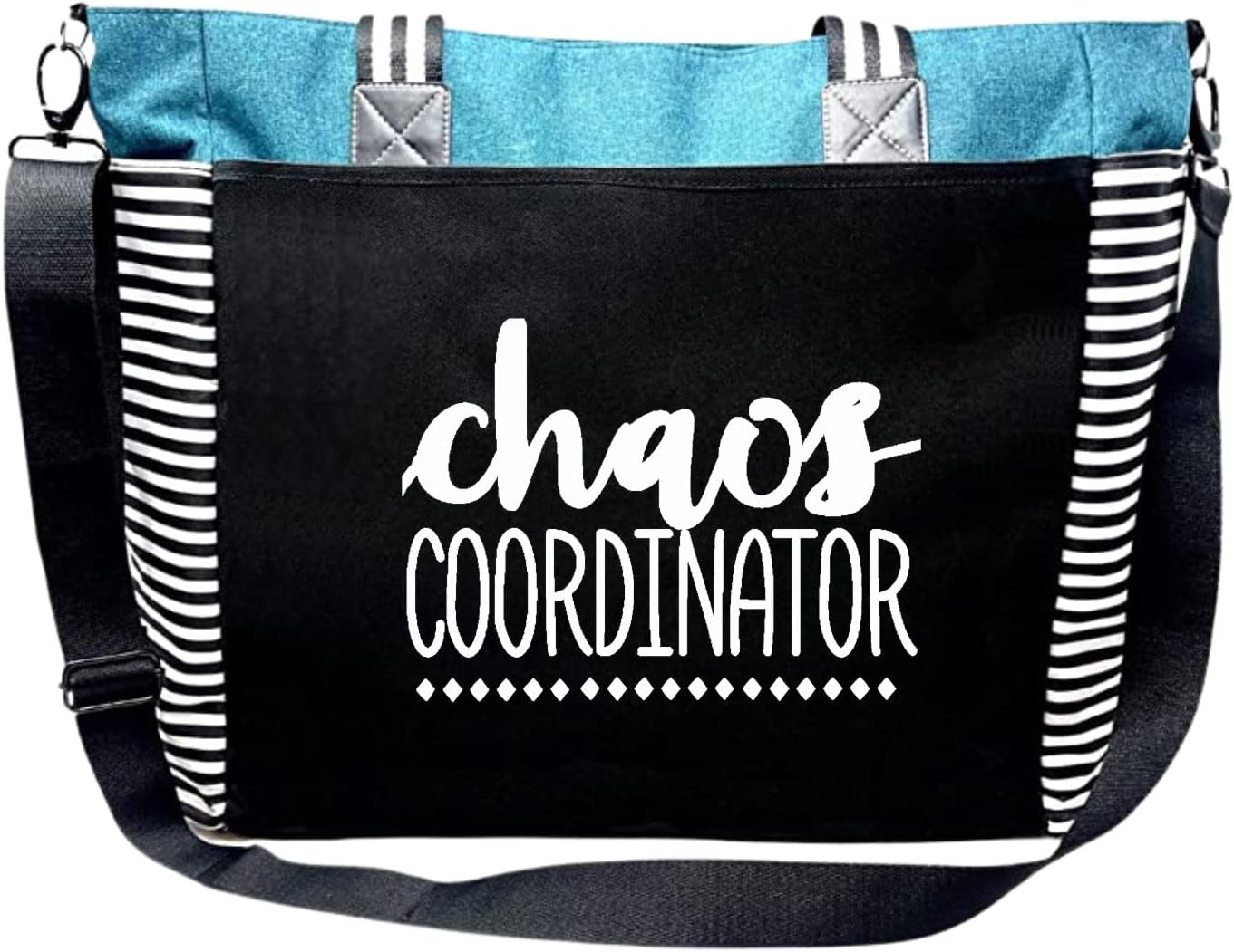 Boss Lady Zippered Pocket Canvas Tote Bag for Women Gifts
