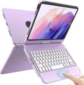 TQQ Touch for iPad (A16) 11th/10th Gen Keyboard Case - 360 Rotatable
