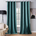 Blackout Velvet Curtains 2 Panels 52 x 84 in - Thermal Soundproof