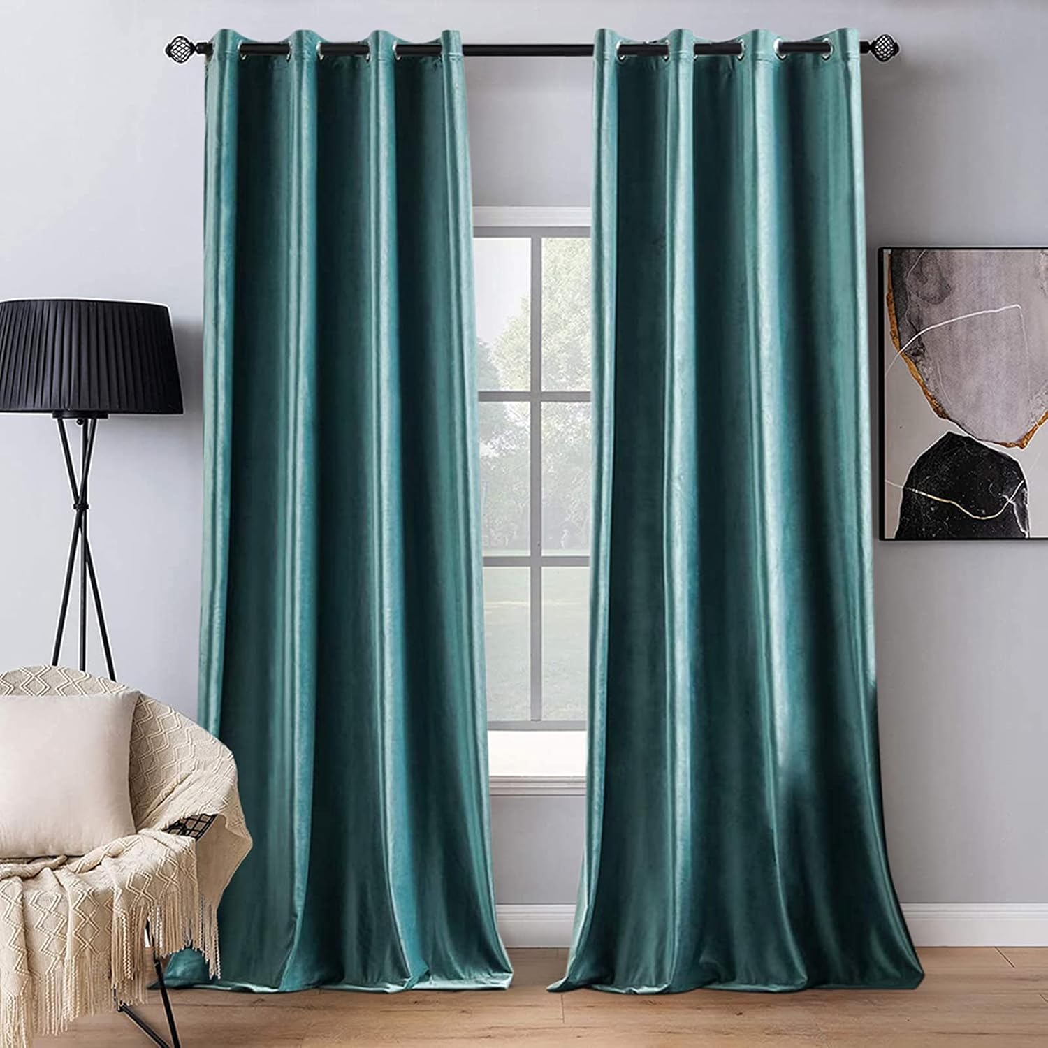 MIULEE Blackout Velvet Curtains for Elegant Room Darkening