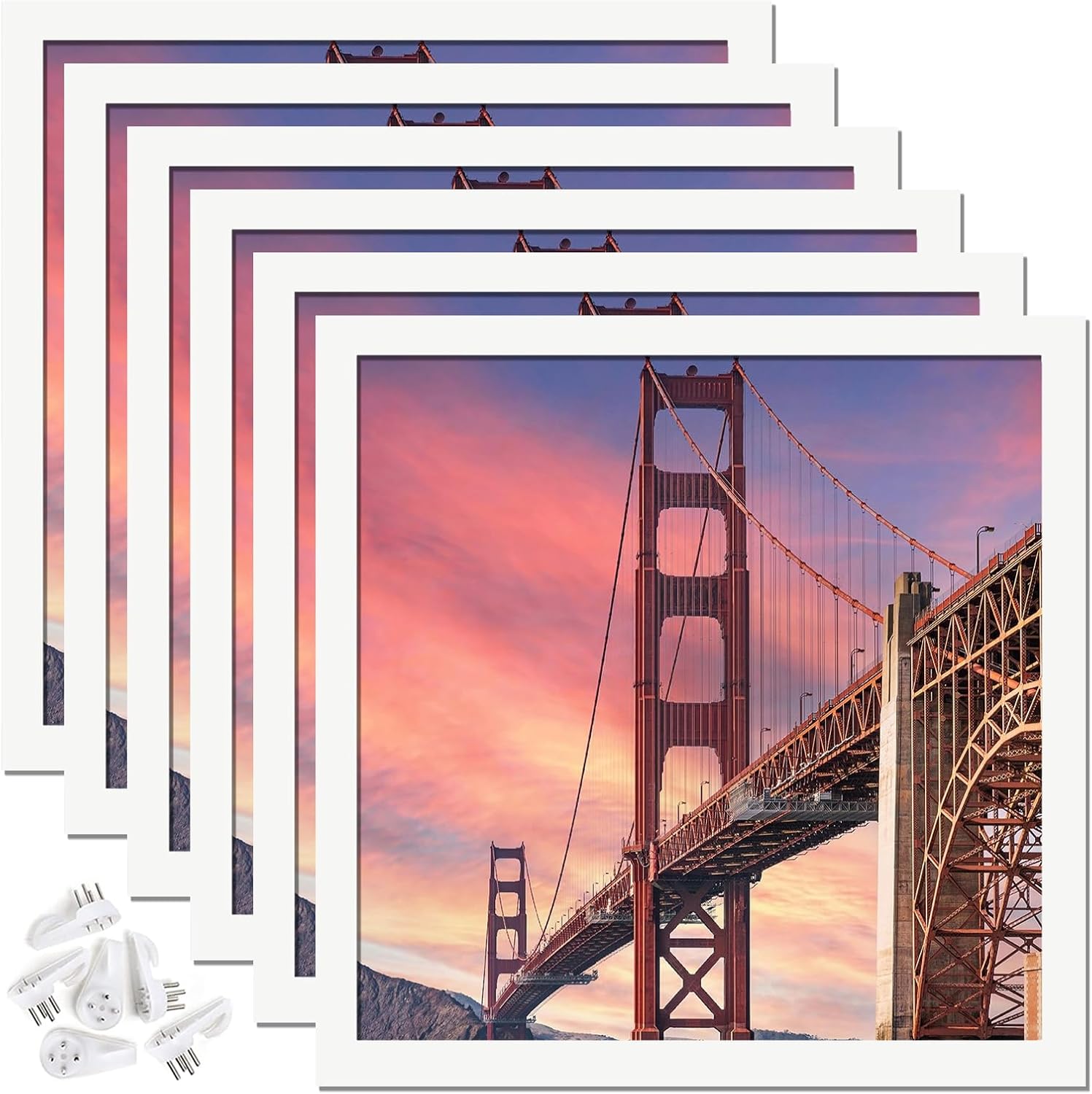 10x10 Picture Frame Set for Canvas Collage and Posters