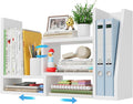 NUTIKAS White Desk Organizer - Stylish Office Shelf