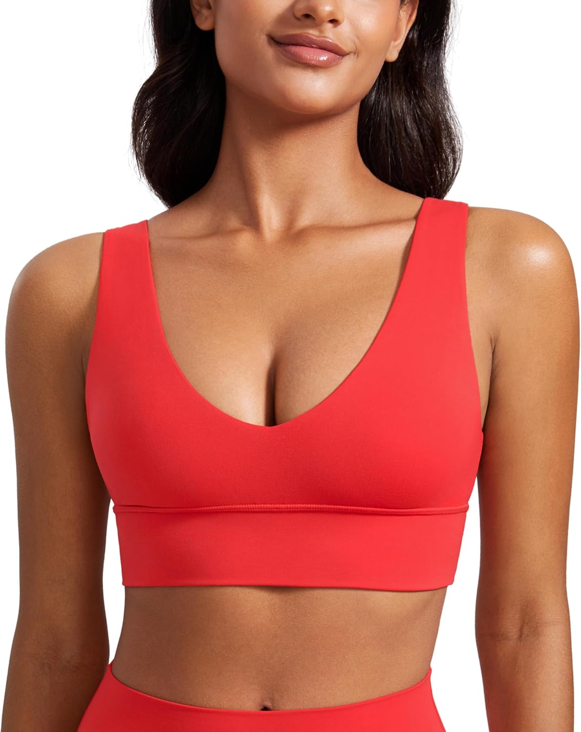 CRZ YOGA V-Neck Butterluxe Sports Bra