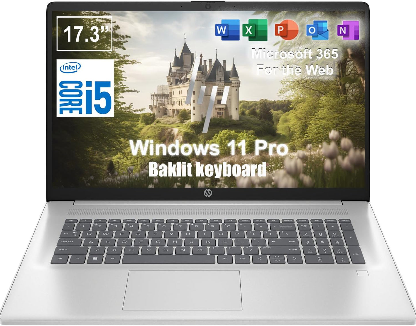 HP 17.3 Inch Laptop with Intel Core i5 and Microsoft 365