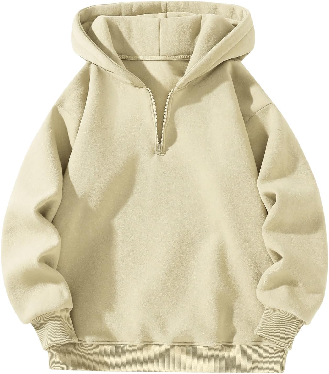 SOLY HUX Men's Quarter Zip Hoodie for Casual and Sporty Looks