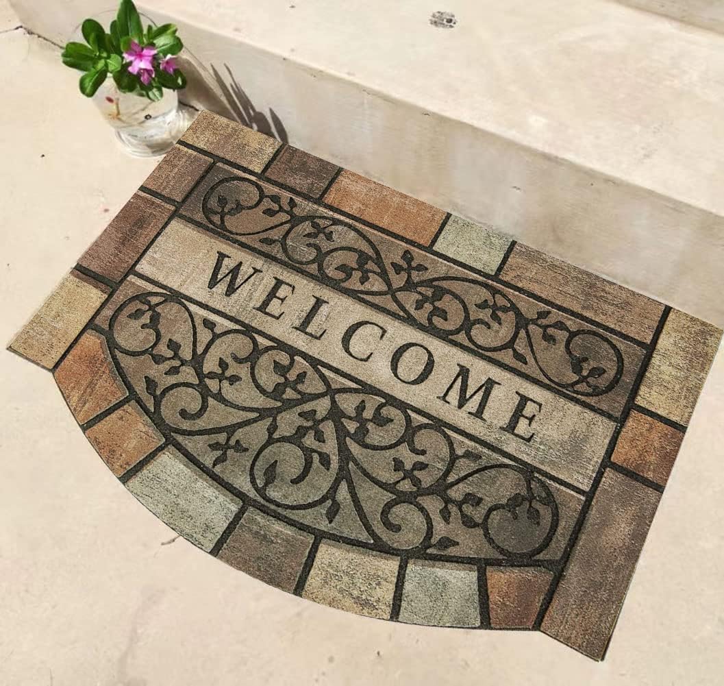Welcome Door Mats 24x36 Heavy Duty Non-Slip Rubber Backing