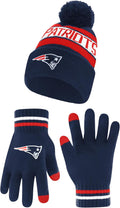 Ultra Game NFL Official Super Soft Winter Beanie and Gloves Set