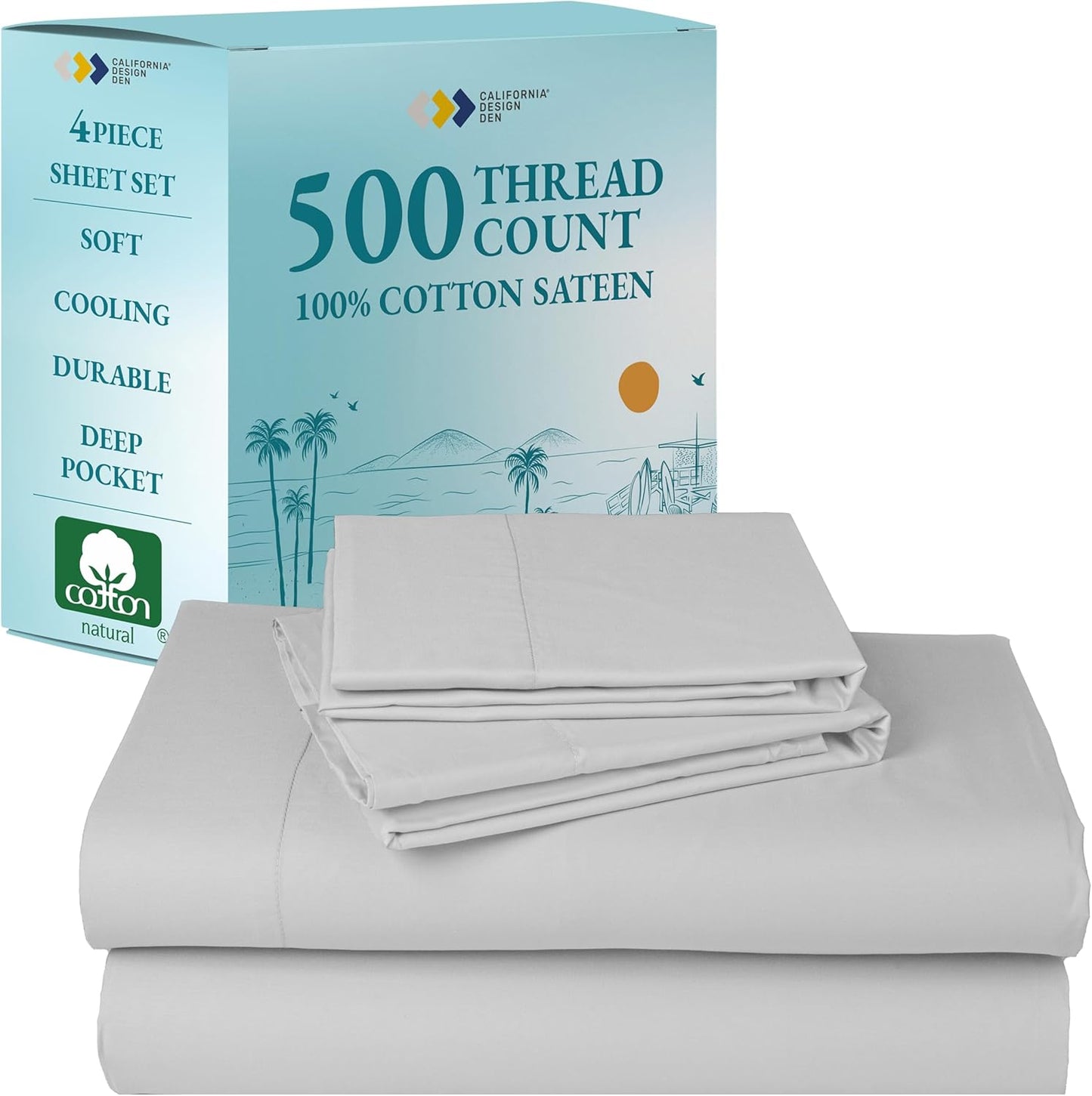 California Design Den King Size Cotton Sheets Set Review