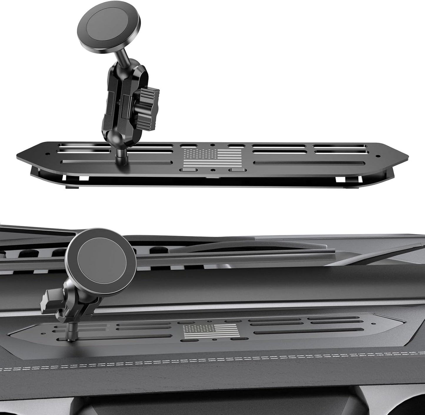Stainless Steel Phone Mount for 2018-2023 Wrangler JL & Gladiator