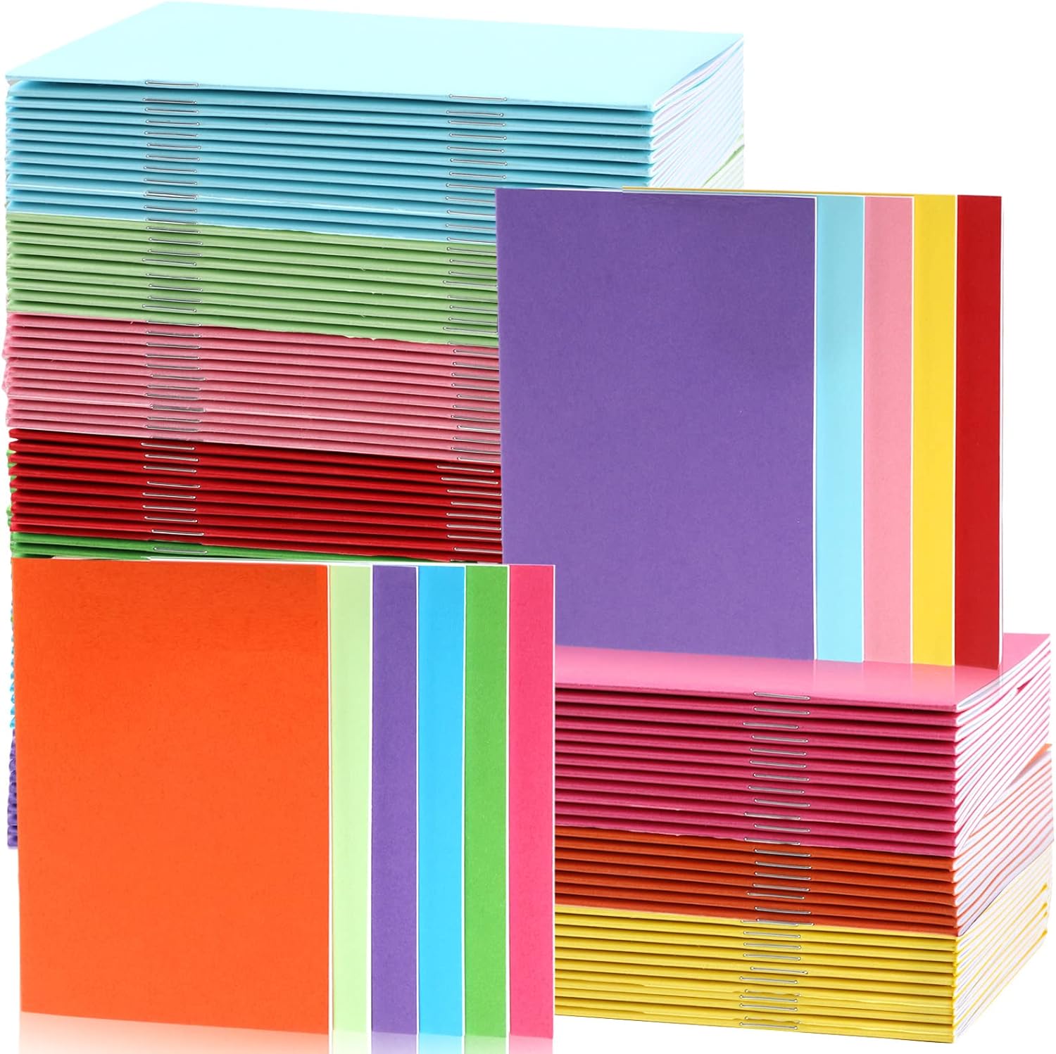 Kosiz 100 Pcs Colorful Blank Books for Kids to Write Stories