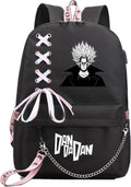 Anime DanDaDan Laptop Backpack 15in Daypack with USB Port