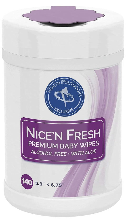 HAO Premium Baby Wipes (140ct): Alcohol-Free, Aloe & Lanolin
