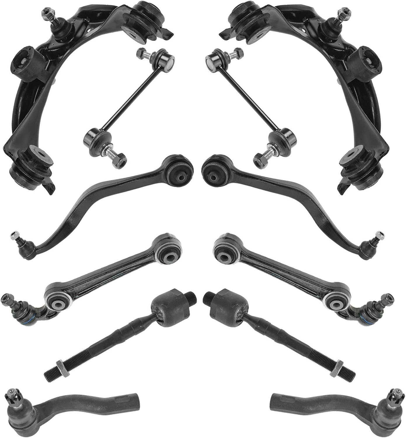 TRQ Front Steering & Suspension Kit for Ford Fusion & Lincoln MKZ