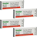 Kastar 4-Pack Battery Replacement for Casio NP-50 - Long Life