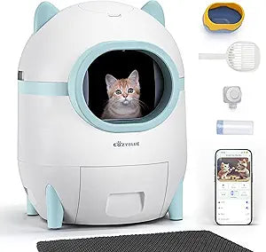 Upgraded Smart Automatic Self Cleaning Cat Litter Box for Cats