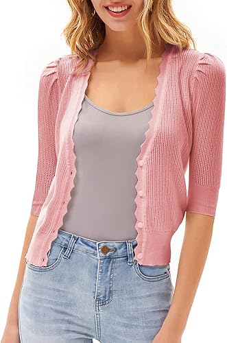 GRACE KARIN Womens Sweater Cropped Cardigan for Dresses
