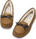 KOLILI Womens Faux Fur Moccasin Slippers for Cozy Comfort