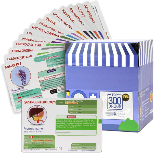 Portable Top 300 Drugs Flashcards: Ace NCLEX & NAPLEX!
