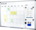 Dry Erase Calendar for Wall 36 x 24 in Monthly Whiteboard - Magnetic