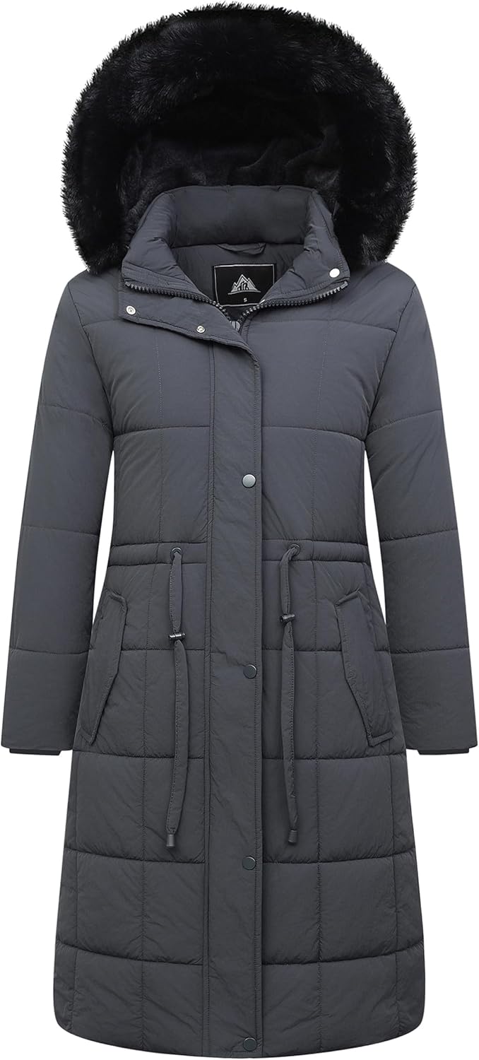 GOLDLADIES Women's Winter Coat Long Waterproof Parka for Cold Weather