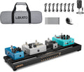 LEKATO Guitar Pedal Board with Built-In Power Supply - Compact, Angled