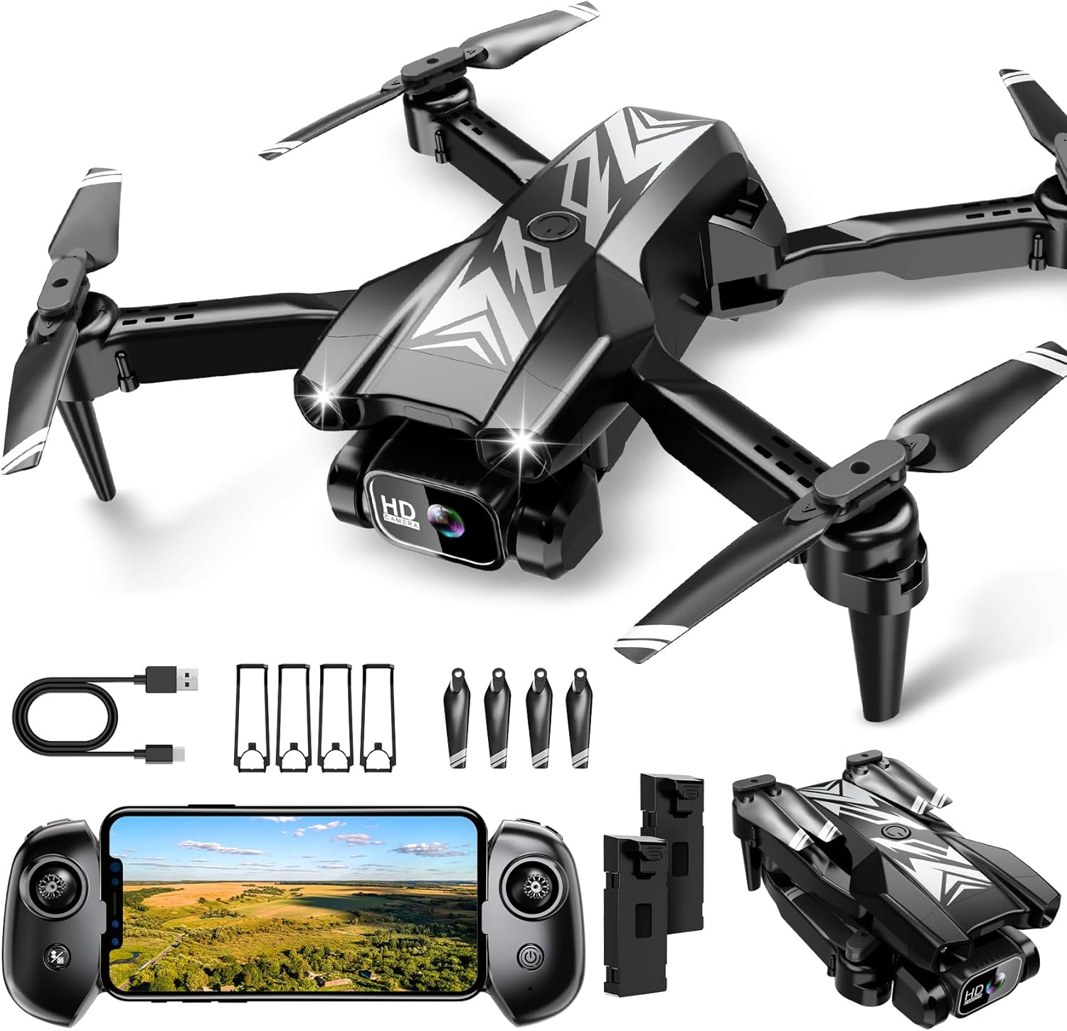 REDRIE Mini Drone: 1080P Camera, Altitude Hold, Gestures, Follow Me
