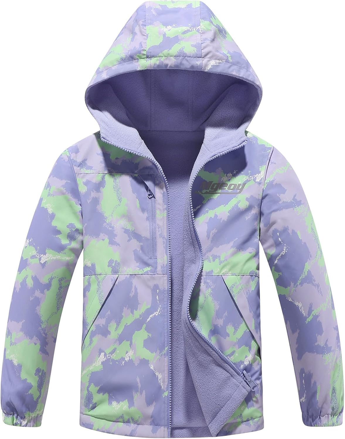 MGEOY Boys Girls Rain Jackets Lightweight Waterproof Hooded