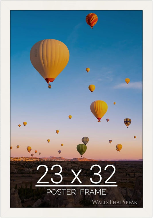 23x32 White Picture Frame for Puzzles, Posters, and Photos