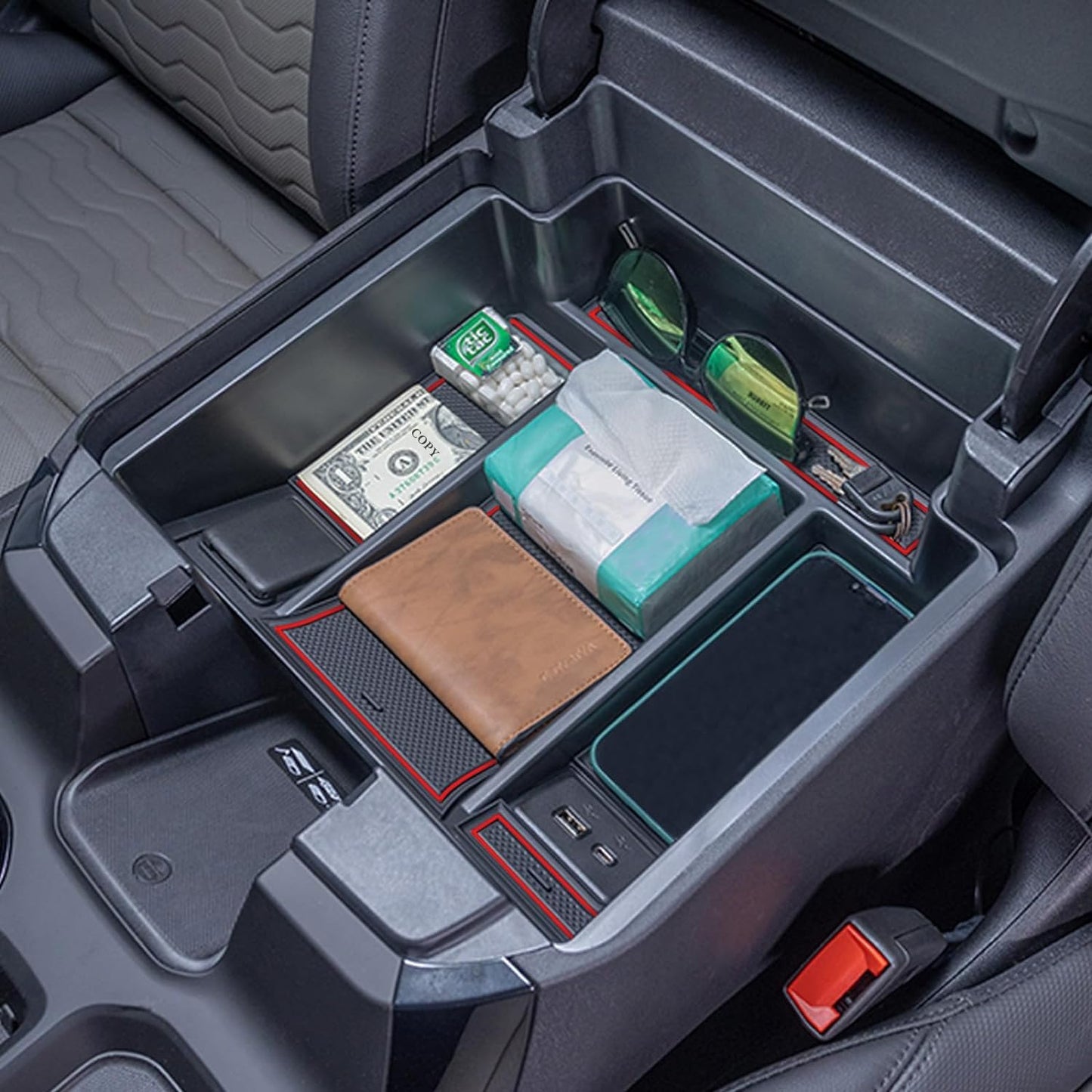 TOPINSTALL 22-25 Red Refreshed Full Tray for Silverado/Sierra