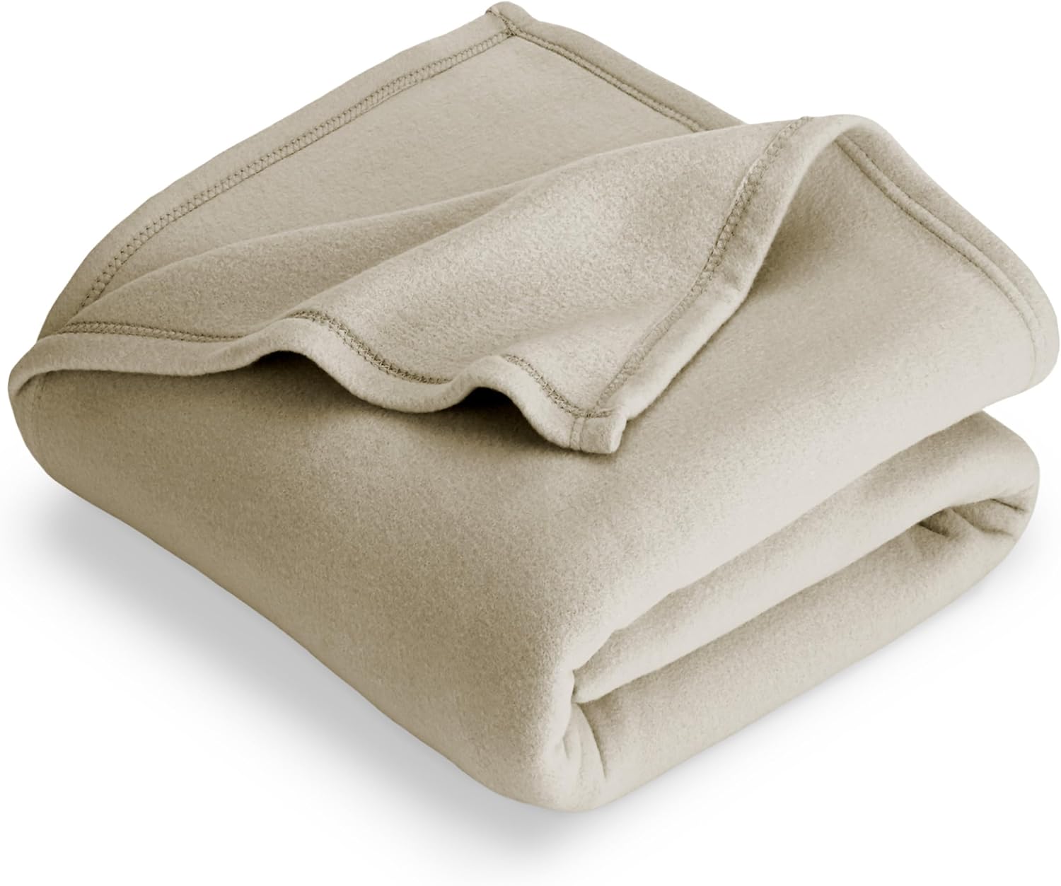 Warm & Cozy Polar Fleece Blanket - Full/Queen - Oyster