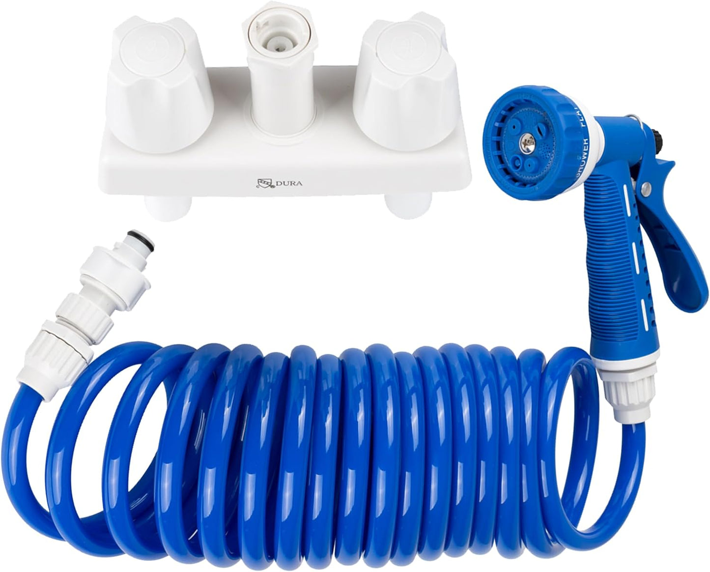 Dura Faucet DF-SA186-WT RV Exterior Quick Connect Spray Faucet