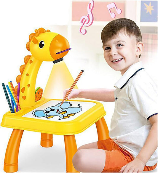 Interactive Drawing Projector Table for Kids - Educational Light Toy