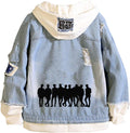 KPOP Skz Denim Jacket Hoodie for Women and Men - Versatile Fan Coat
