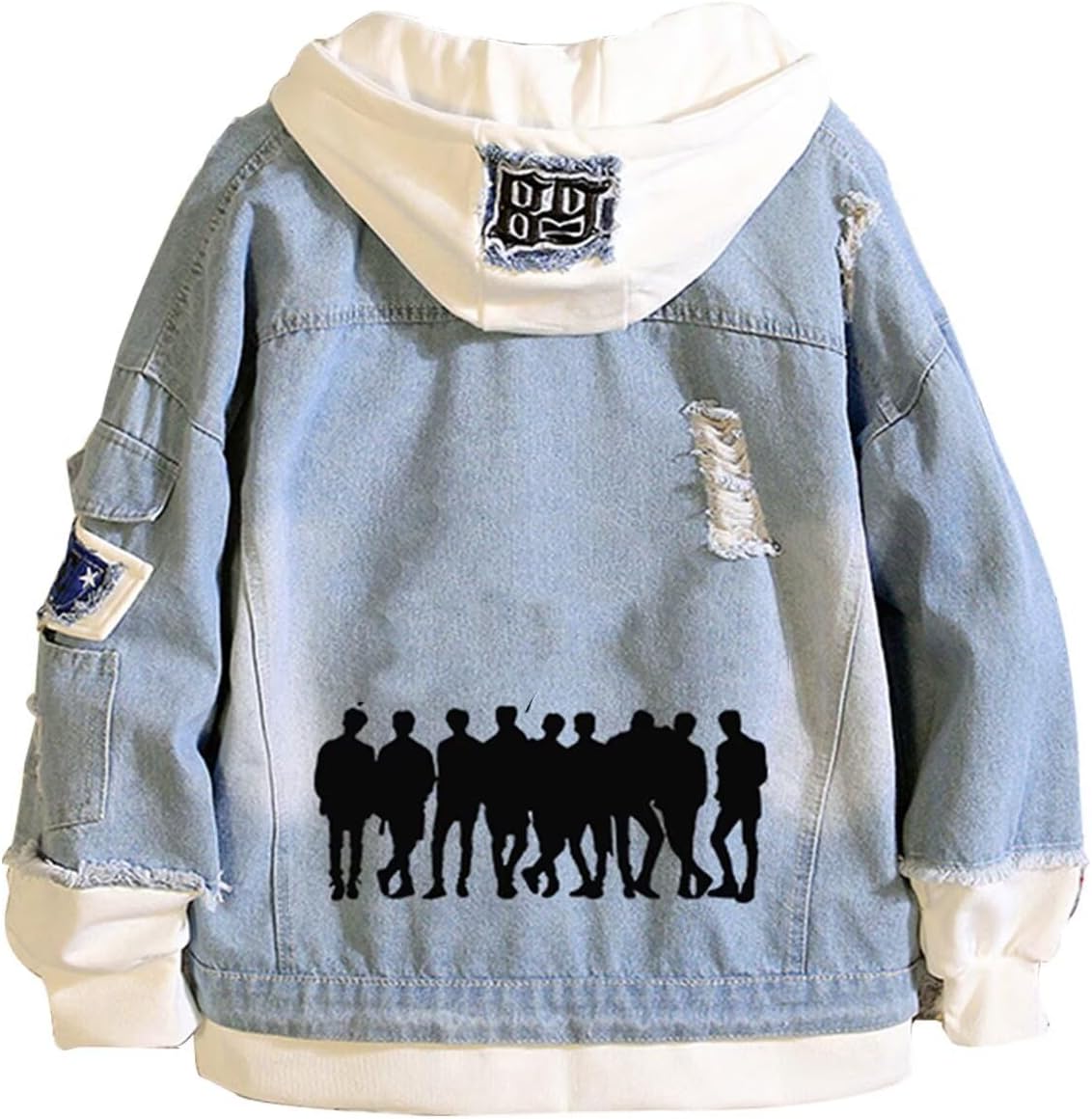 KPOP Skz Hoodie Denim Jacket for Stylish Fans of All Seasons