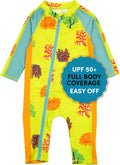 SwimZip Girls Long-Sleeve UPF 50+ Swimsuit for Baby & Little Girls