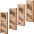 Homewell 4 Pcs Red Oak Wood Floor Register 4x12 in - Unfinished Pack