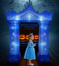 7.4FT Halloween Inflatable Ice and Snow Trunk or Treat Arch