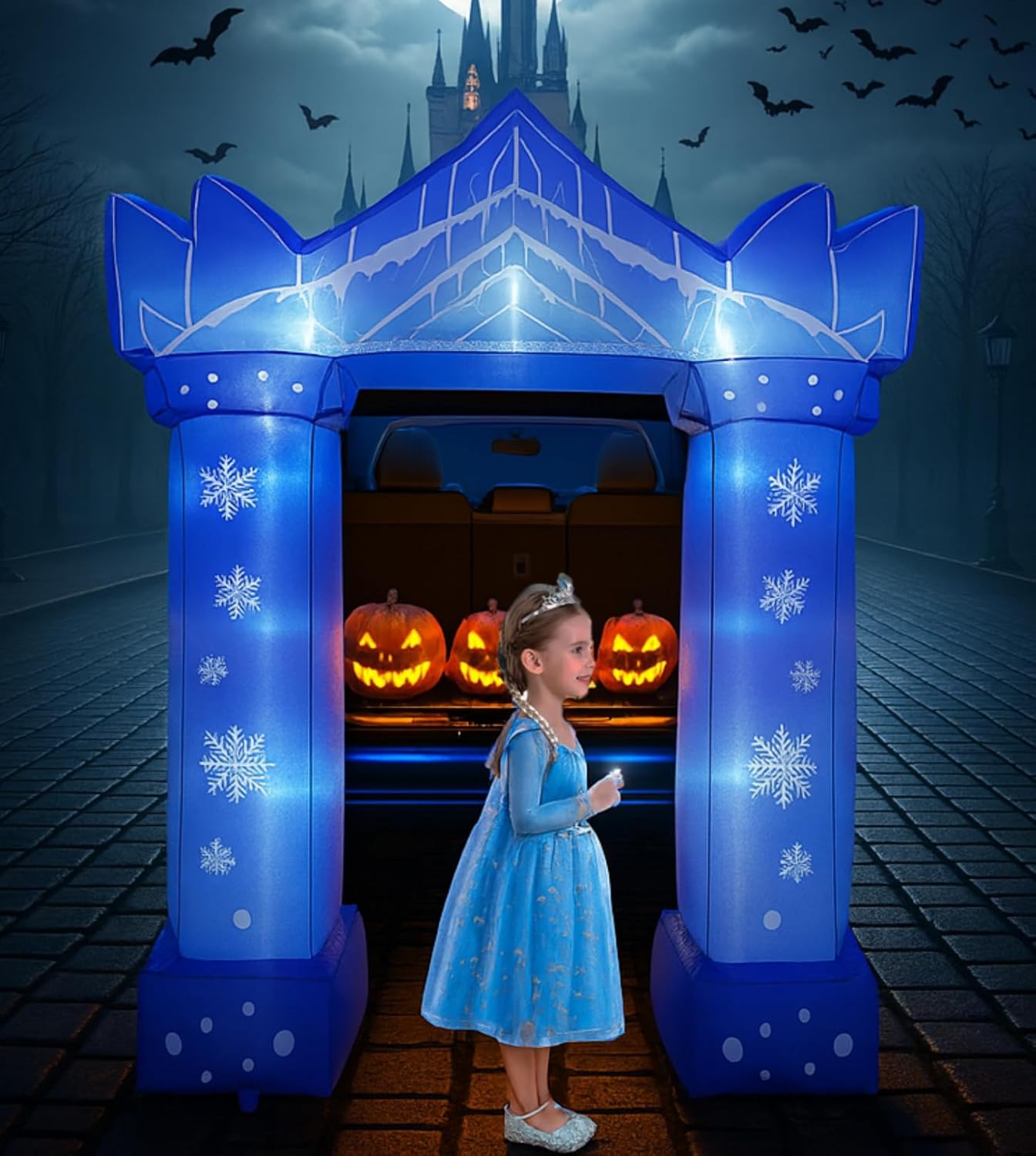 7.4FT Halloween Inflatable Car Decorations for Spooky Fun