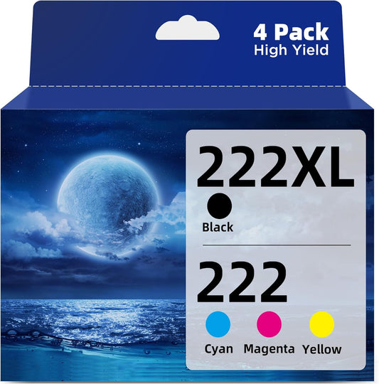 Epson 222XL Ink Combo Pack - Vibrant Colors & High Yield