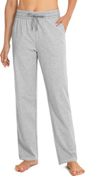 SANTINY Women's Cotton Sweatpants - Soft Stretch Lounge Pants when