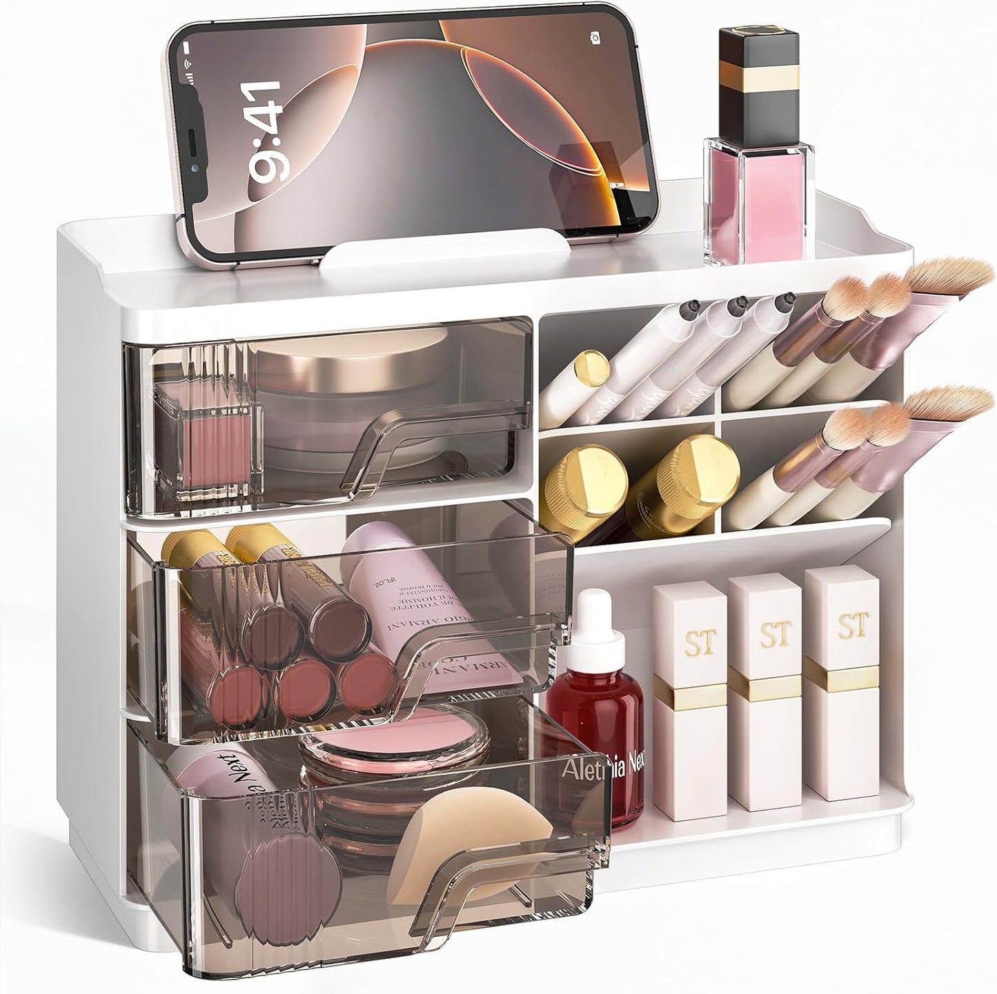 Delamu Stackable Makeup Organizer with Drawers
