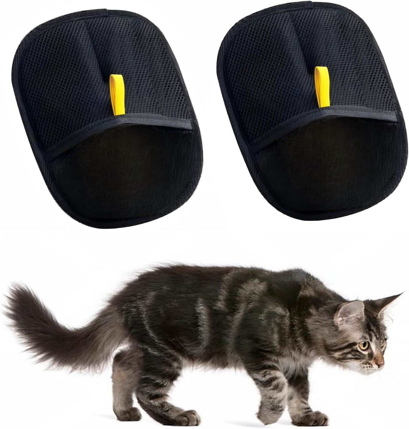 Static-Free Pet Grooming Gloves - Easy Dog & Cat Grooming